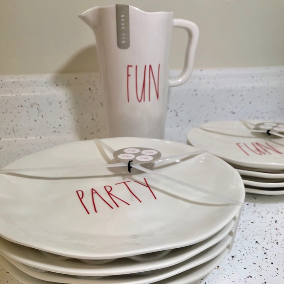 Rae Dunn Fun + Party Set In Red - Picture 3 of 4